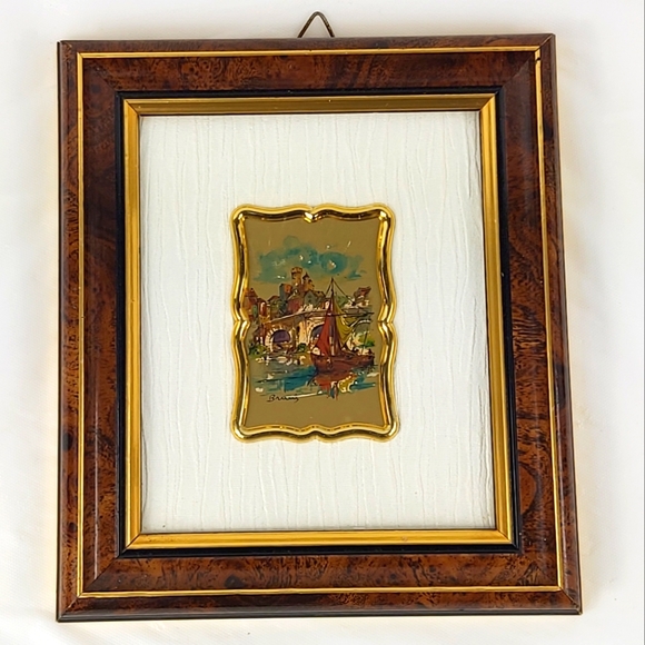 - Serie Oro gold leaf framed painting - Picture 1 of 5